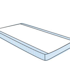Satin Siba sheet 2 way base sheet fully fitted drawing
