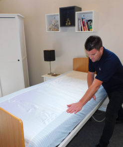 satin 2 way fully fitted base sheet siba community hospital direct 1