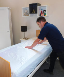 satin 2 way fully fitted base sheet siba community hospital direct 2