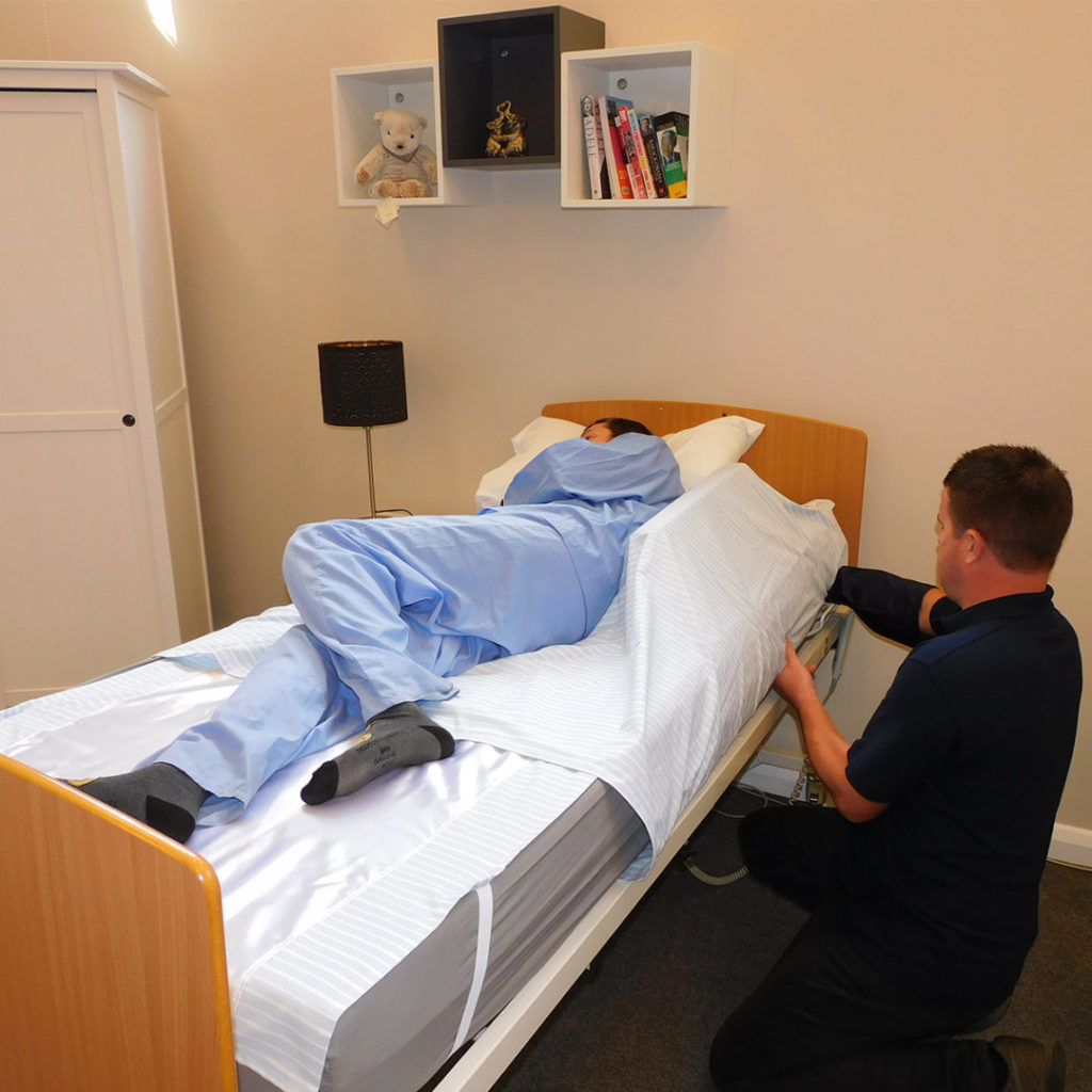 SIBA Satin Sheet System 2 Way Top Draw Sheet Hospital Direct
